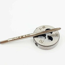 3-48（0.099）HSS Tap and Die Set, Thread Tap and Round Thread Die Right Hand HSS