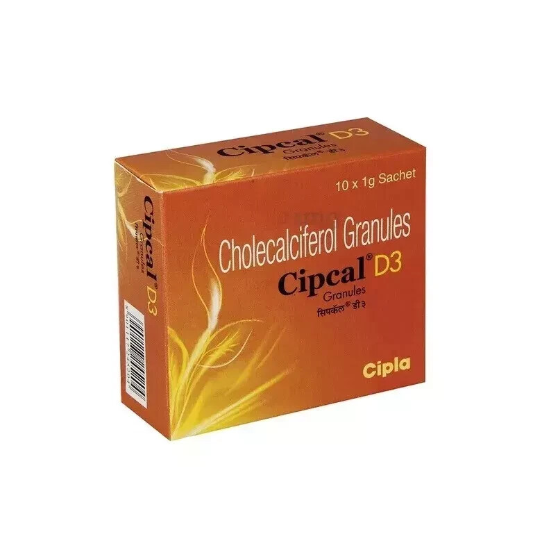 20 SachetCipcal D3 (Cholecalciferol) Granules for Bone, Joint and Muscle Health