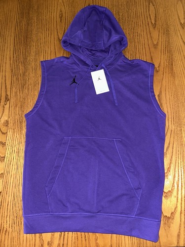 NIKE JORDAN JUMPMAN MEN'S DRI FIT SLEEVELESS HOODIE LARGE