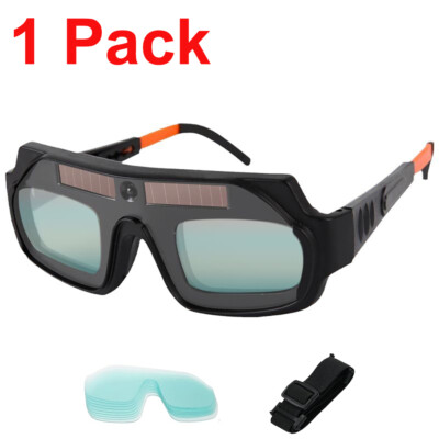 Welding Welder Glasses Mask Solar Auto Darkening Helmet Eyes Goggle w/strap