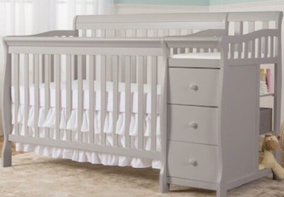 5 in 1 crib with changing table