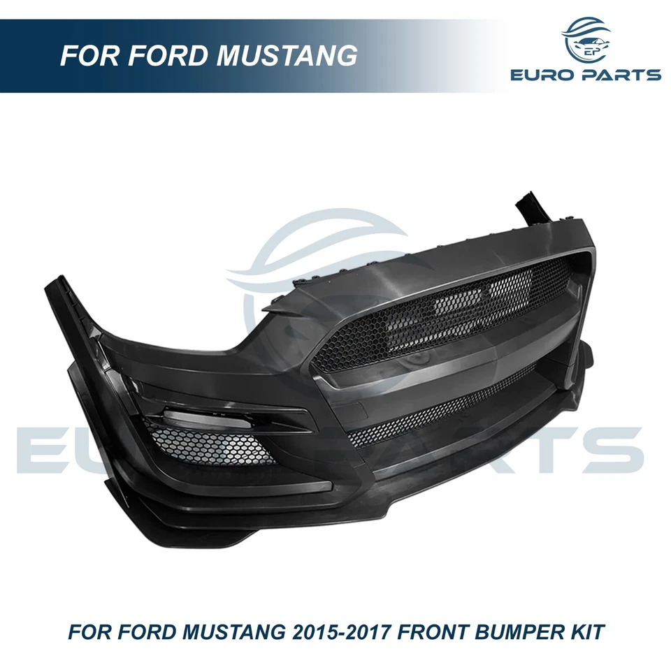 for 2015-2017 Ford Mustang to GT500 Style Front Bumper Kit Conversion Fcaelift - Image 4 of 4