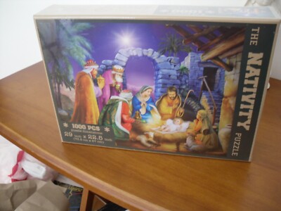 Gemstone The Nativity Puzzle 1000 pieces 29''x22.5'' Factory Sealed