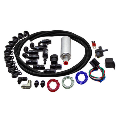 SNF-60900B Snow Performance Supplemental Fuel System (Black Nylon Braided Line)