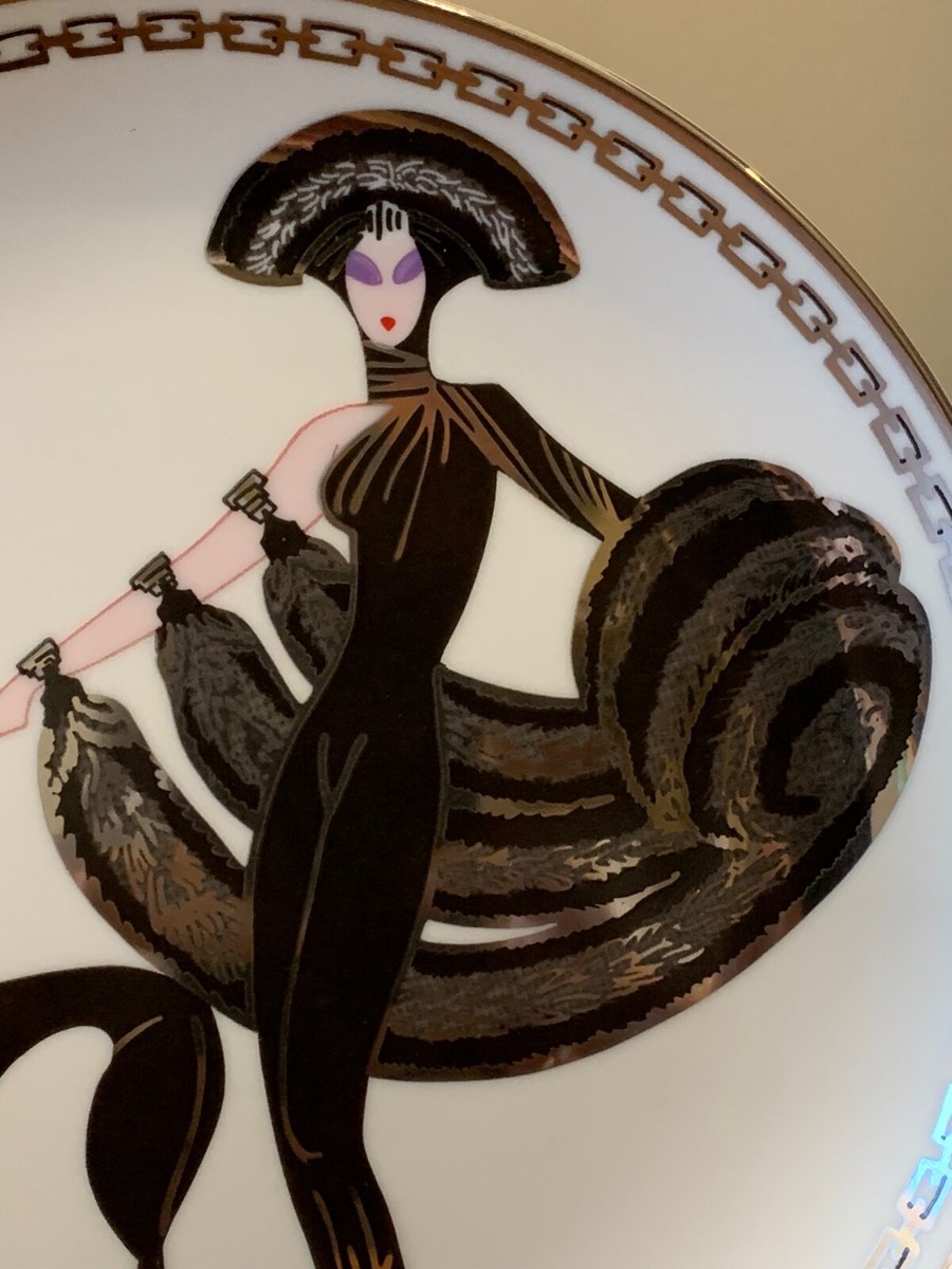 LTD Edition House of Erte SYMPHONY IN BLACK Franklin Mint