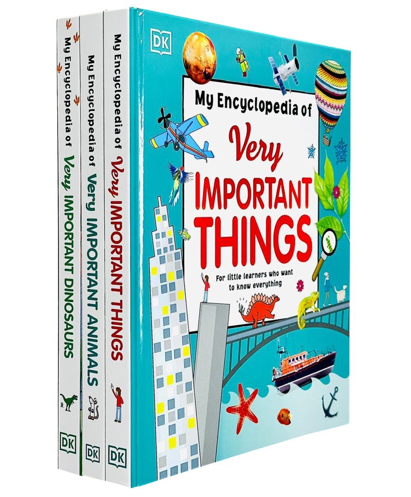 My Encyclopedia of Very Important Things Collection 3 Books Set by DK Dinosaurs