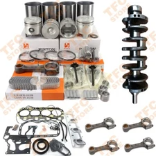 4JA1 4JA1T Overhaul Rebuild Kit + Crankshaft + Connecting Rod For Isuzu Engine