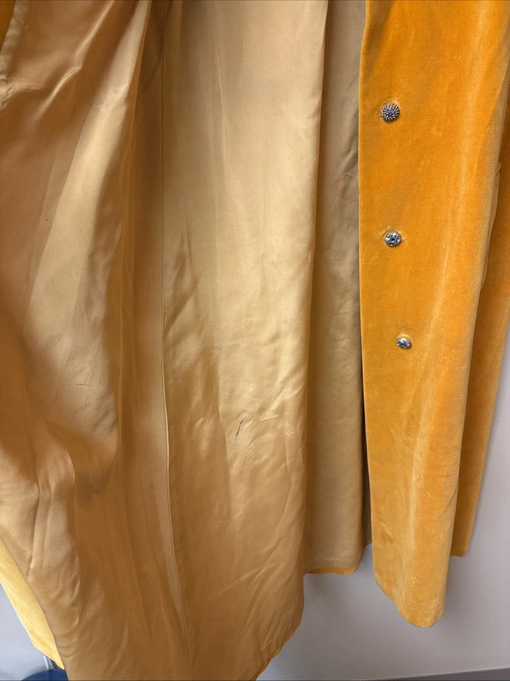 Increíble Chaqueta De Colección Años 60 70 Larga Terciopelo Para Mujer Talla 14 Deporte Facilidad Moda Foto 4 de 4