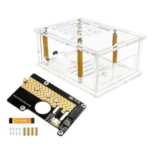PCIe M.2 NVMe SSD Enclosure Box with/without Expansion Board or Heatsink Option - Afbeelding 9 van 11
