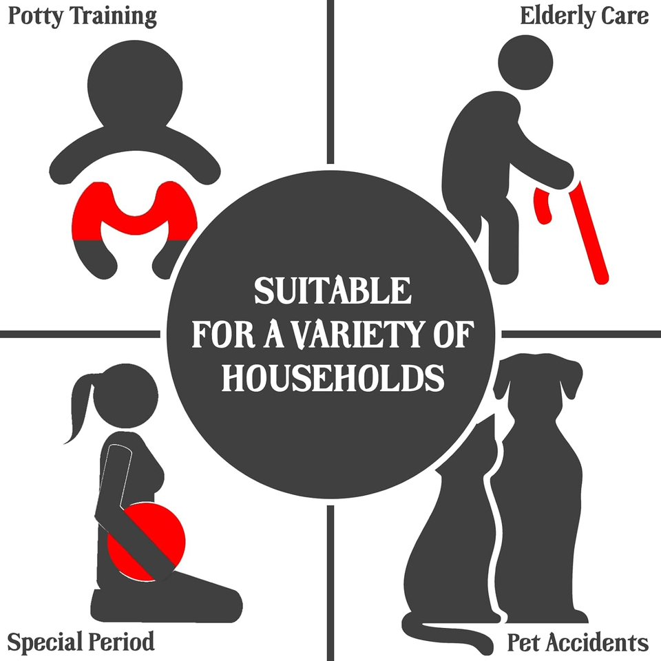 Waterproof Mattress Protector, Queen Size Mattress Pad Fitted 6"18