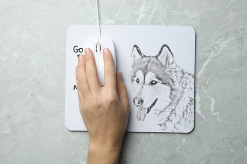 Alaskaanse Malamute muismat met hond Art-Dog - Afbeelding 7 van 7