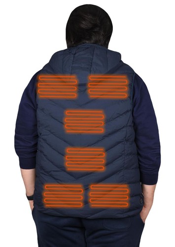 Beheizte Hoodie Weste warme Winter elektrische Jacke Männer Frauen 9 Heizzonen - Bild 6 von 33