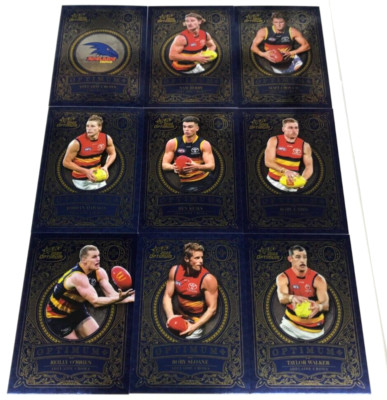 2022 SELECT AFL OPTIMUM SE OPTIMUM PLUS CARD TEAM SET(9) NO ROOKIE-ADELAIDE