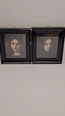 Karl Georg Buchner Munchen 2 Lithograph Framed MIGNON & ERIKA, N36 Germany 