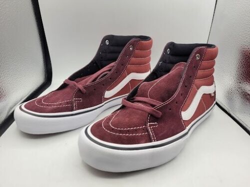 VANS SK8-HI PRO PRO ROYALE / ROSEWOOD (CRANBERRY / WHITE) MENS US SIZE 11 - Picture 2 of 7