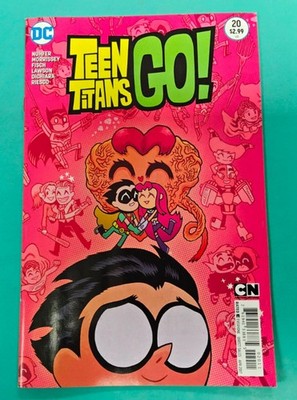 TEEN TITANS GO Comic # 20 ~ ROBIN Loves STARFIRE ~ 2017 DC Cartoon Network NEW