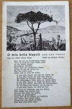Napoli / Neapel: O mia bella Napoli (Lied und...