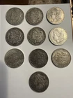 Morgan Silver Dollars 1878-1921 90% Silver, Range of Grades, 10-Pack