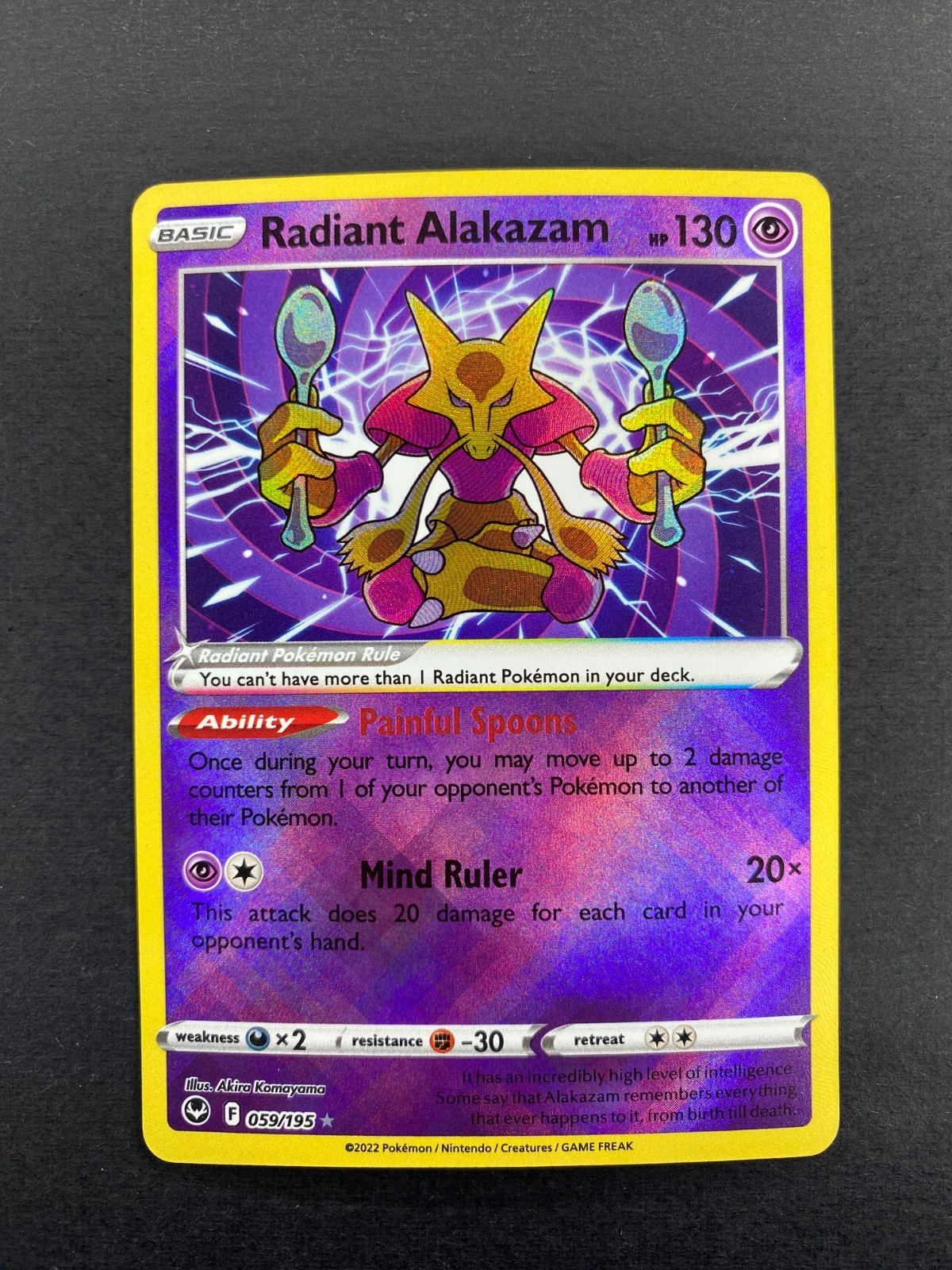 Radiant Alakazam - 059/195 - Silver Tempest - NM