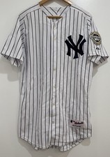 Majestic New York Yankees MLB Pinstripe Baseball Jersey #1 Sz 40 2009 Inaugural