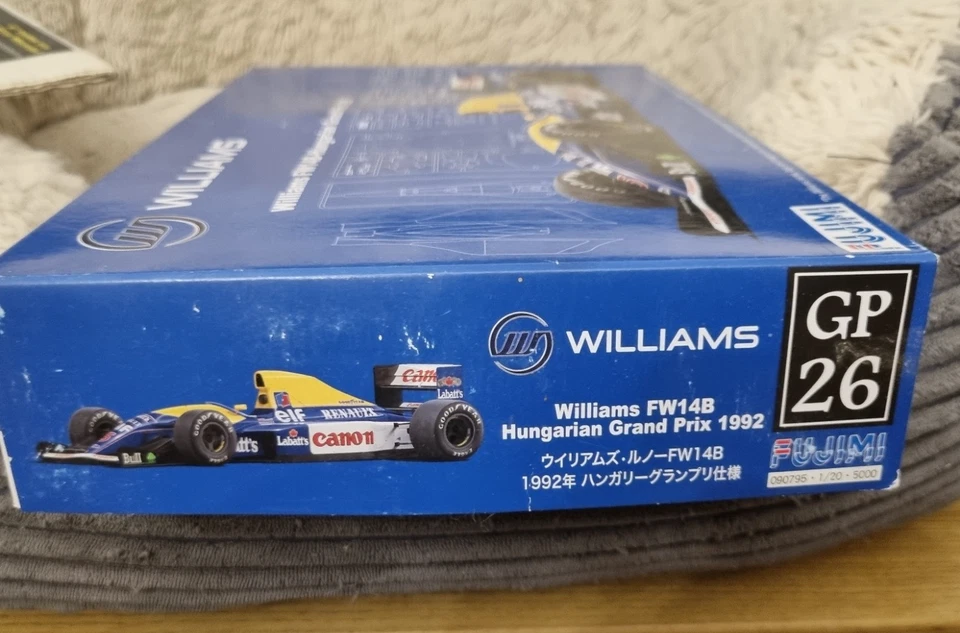 Fujimi GP26 1/20 Williams FW14B Hungarian GP 1992 - kit new - Immagine 2 di 4