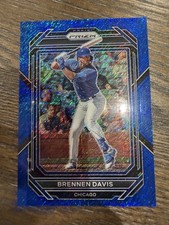 2023 Panini Prizm #54 Brennen Davis Blue Shimmer Prizms #/7