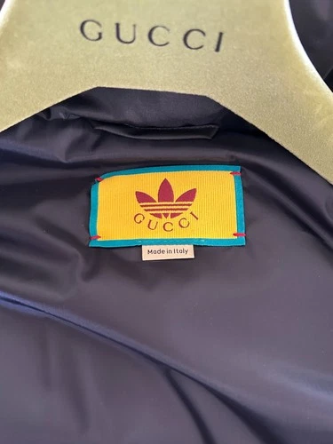 NWT Gucci x adidas Down Puffer Jacket – Navy (Style 713712 ZALUJ 4210) image 16