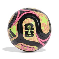 Adidas Unisex-Adult World Cup Soccer Ball, 5, Black/Lucid Lemon/Lucid Pink