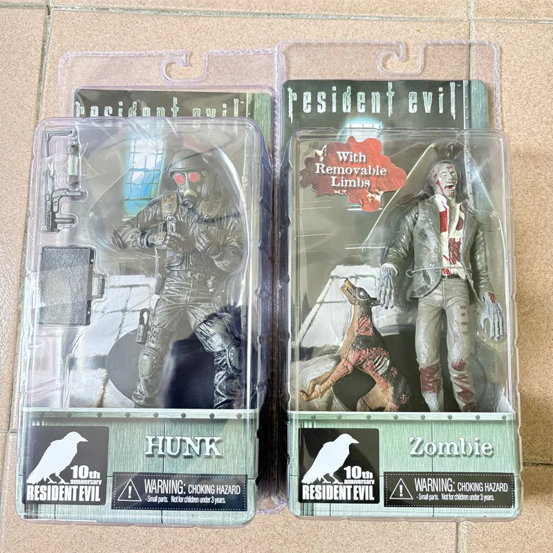 NECA Resident Evil Figures Hunk Zombie Action Figure Gas Mask