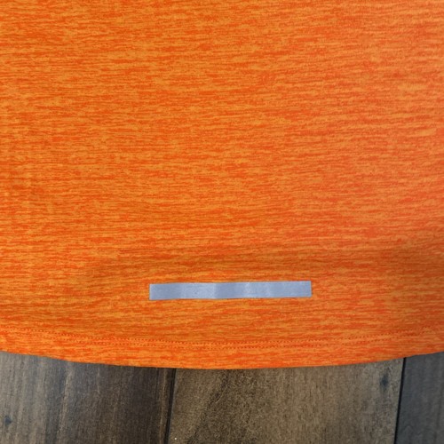 NIKE DRI-FIT ATHLETIC/RUNNING TOP LONG SLEEVE ORANGE MEN’S SZ. MEDIUM - Picture 13 of 16