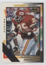 1992 Wild Card 5 Stripe Christian Okoye #78 0hs2