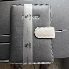 Visconti Passport RFID Holder Cover Leather Black Grey Brown Designer Quality