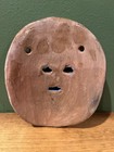 MINI 5” CERAMIC PAINTED TRIBAL MASK #2 Terra Cotta Wall Decor Hanging Pottery — photo 2