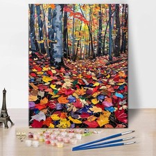 Forest Paint by Numbers Kit 16x20 Canvas DIY Home Decor