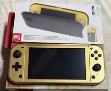 Nintendo Switch Lite Hyrule Gold Edition, Case and 256GB MicroSD