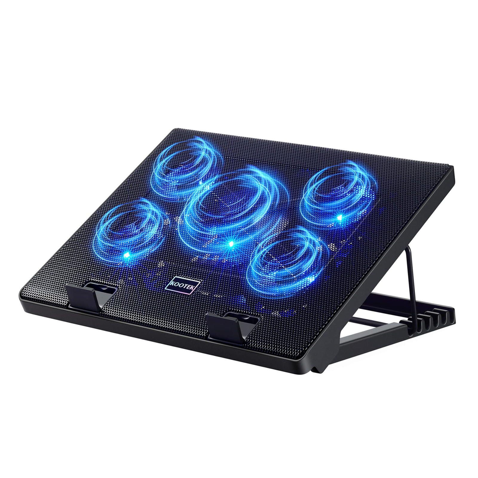 Laptop Cooling Pad, Laptop Cooler with 5 Quiet Fans for 12