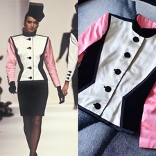 RARE Vintage Yves Saint Laurent Rive Gauche 1988 Runway Jacket YSL Silk Velvet