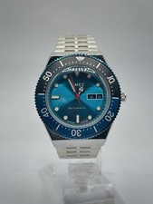 Timex M79 Automatic Watch | Blue Sunburst Dial | Men’s Stainless Steel | Unworn
