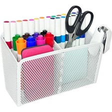 Magnetic Dry Erase Marker Holder Pen Cup with Strong Magnets Mesh Basket