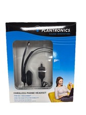 Plantronics M214C Cordless Phone Headset Black On the Ear Noise Cancelling Mic