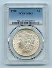 1900 Morgan Silver Dollar $1 PCGS MS63