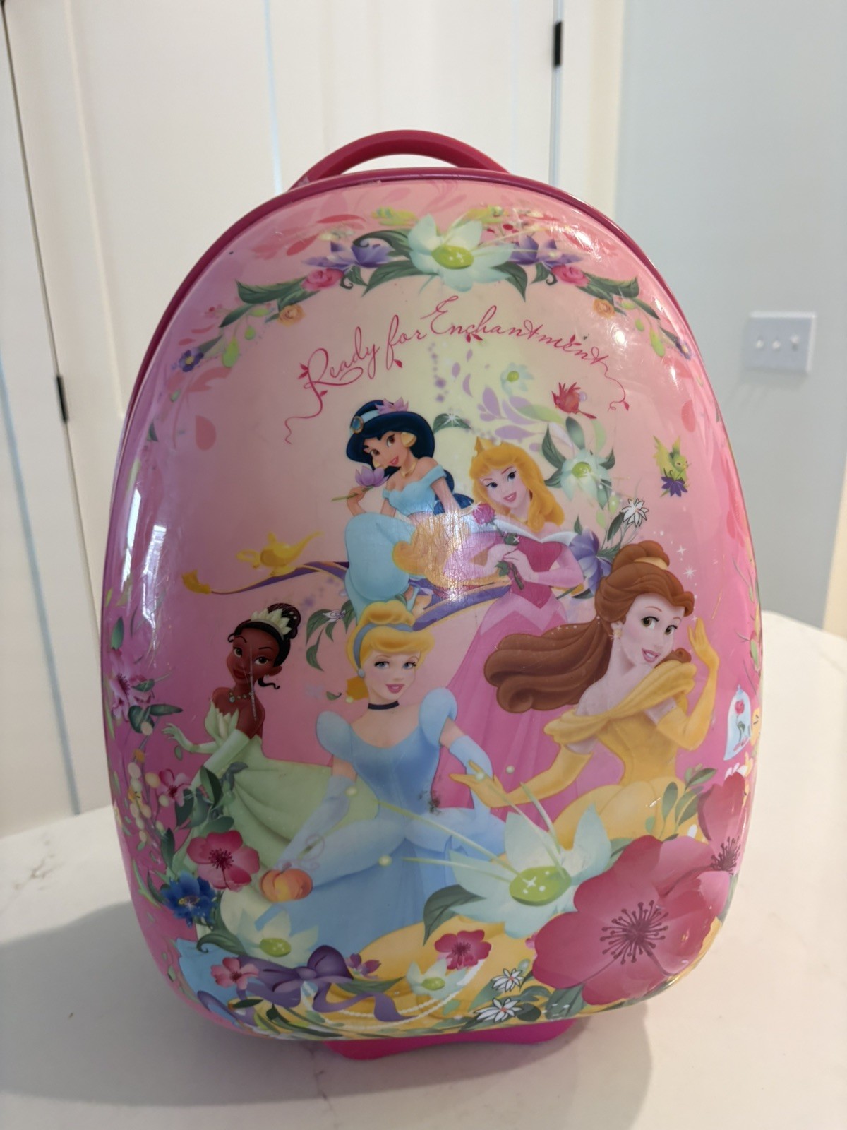 Rare Heys Disney Princess Hard Shell Rolling Suitcase - Kids