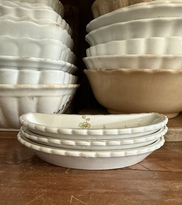Antique Vintage Ironstone Bone Dishes ~ Set of 3 ~ Gorgeous!