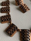vintage*Unique*Copper NECKLACE & CLIP EARRINGS* — photo 2