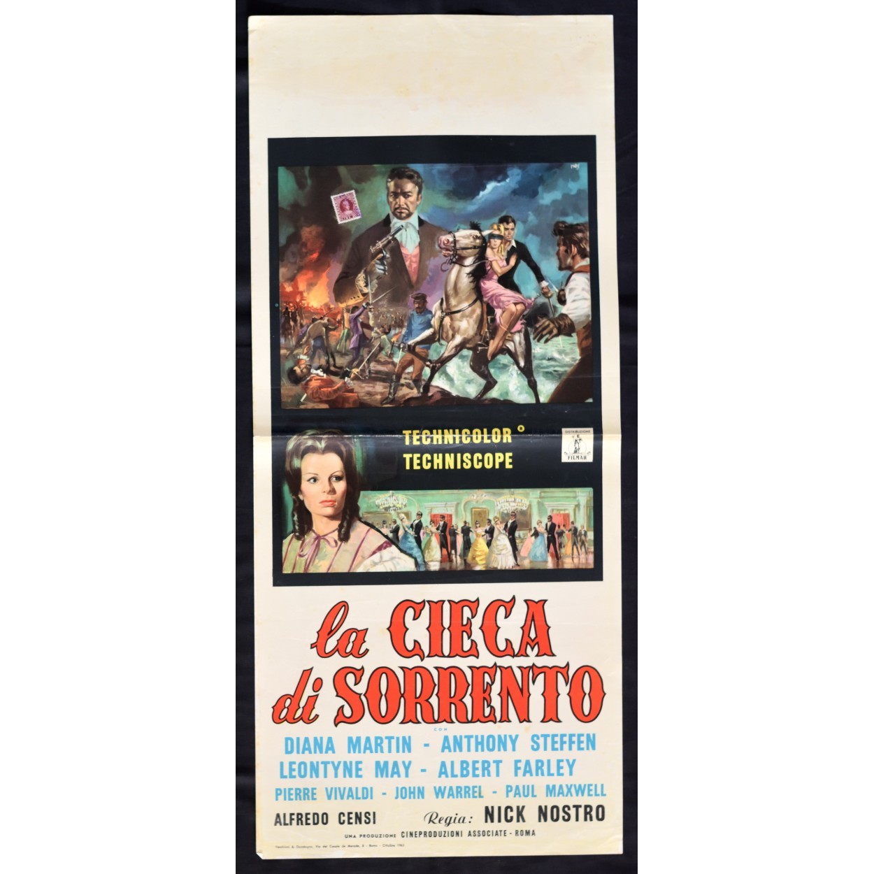 Locandina originale film La cieca di Sorrento (1952) - Regia di Giacomo Gentilomo