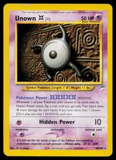 Unown [X] 30/105 R Neo Destiny Pokemon Unlimited LP on eBay