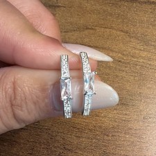 Sterling silver 925 earrings with cubic zirconia