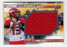 2023 Upper Deck CFL Greatness Jumbo Jersey Bo Levi Mitchell Calgary Stampeders