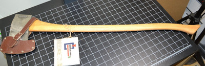 COUNCIL TOOLS - VELVICUT - 4# AMERICAN FELLING AXE - NOS WITH TAGS AND SHEATH