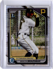 Bralyn Brazoban 2024 Bowman Chrome Refractor BCP-224 /499 Pirates 1st